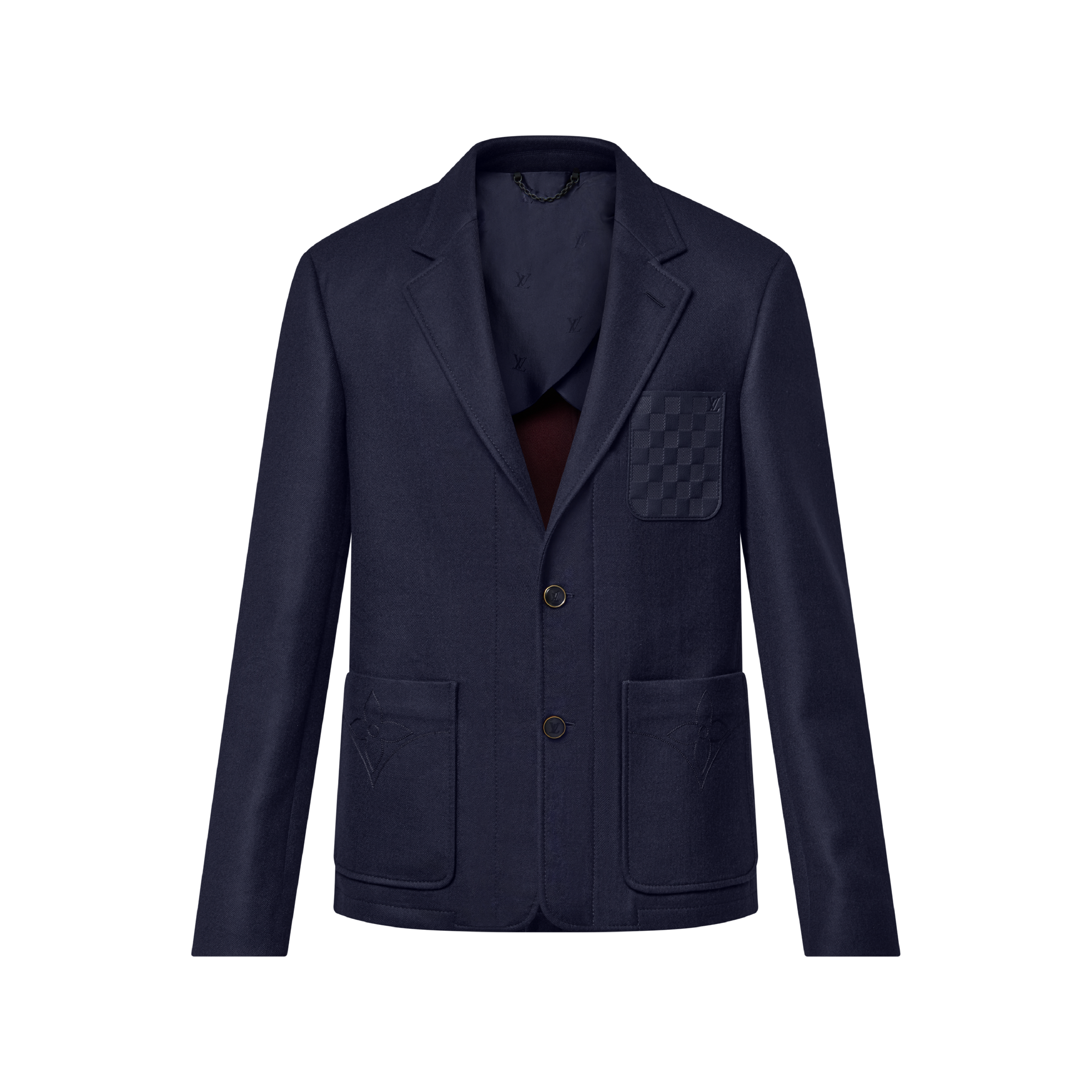 ウールシルクブレンド フランネルブレザー ｜ルイ・ヴィトン